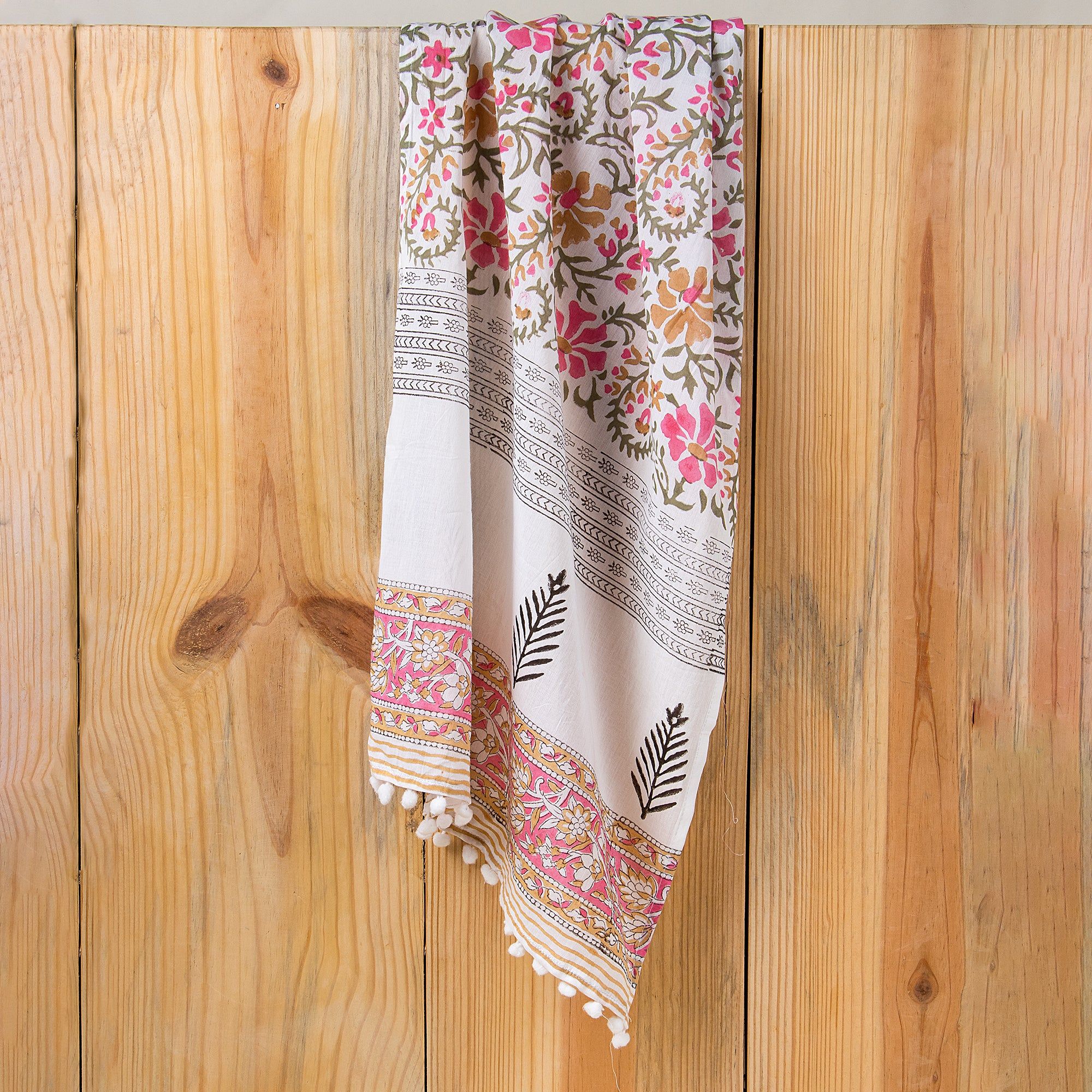 Stylish Handmade Block Print Stole For Women